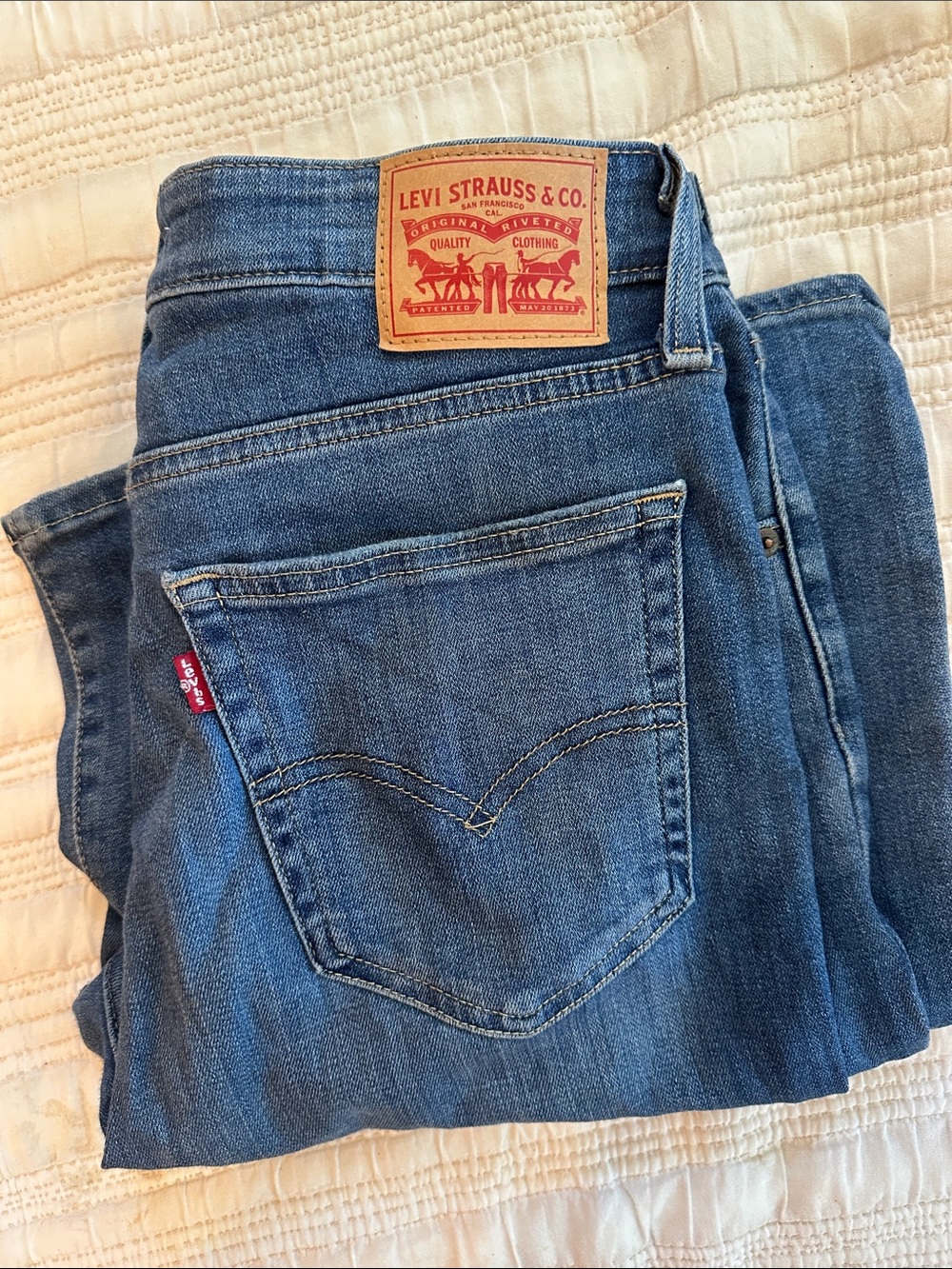 Levi's Blue Denim Jeans - 726 Flare